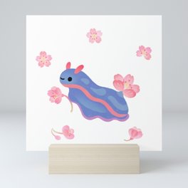 Cherry blossom slug Mini Art Print