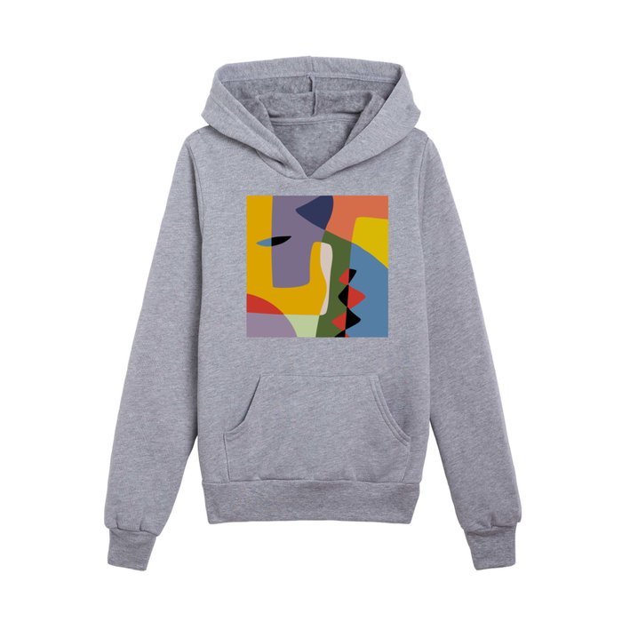 Color abstract cut out Kids Pullover Hoodie