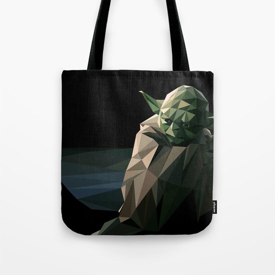 Geometric Yoda Tote Bag