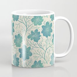 Cosmos teal blue Coffee Mug