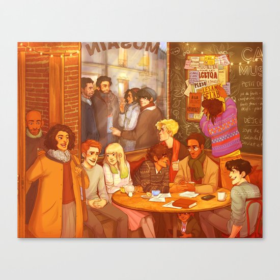 Les Misérables: A Group Which Almost Became Historic Canvas Print