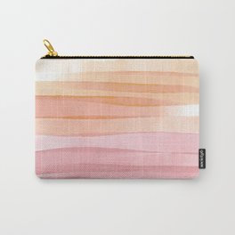 Soft sandy peachy Earth_peach & pale pink palette_ abstract watercolor  Carry-All Pouch