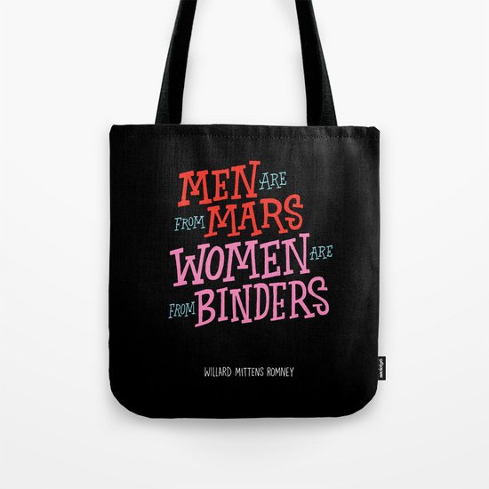 Men Are From Mars, Women Are From Binders Tote Bag