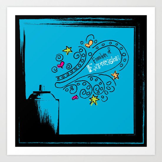 Freedom of Expression Art Print