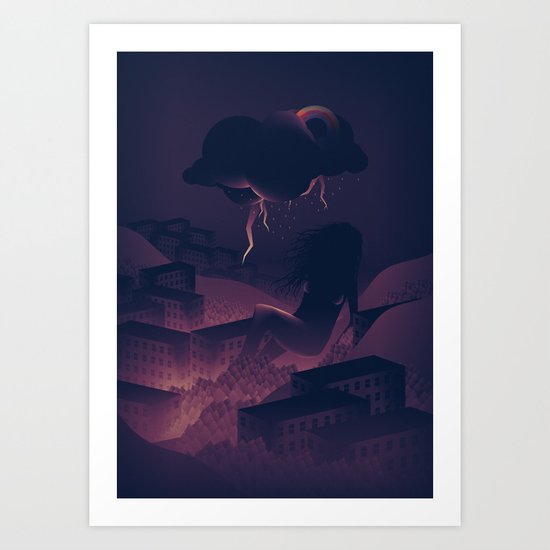 See Rainbow In The Dark Art Print