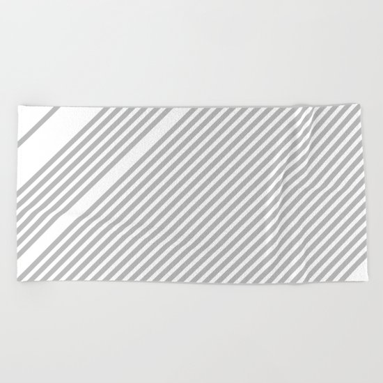 Silver Straws Beach Towel