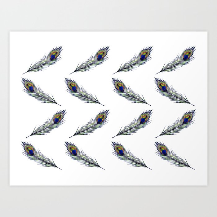 The Peacock's Feather Pattern Art Print