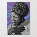 Maya Angelou- Portrait Leinwanddruck