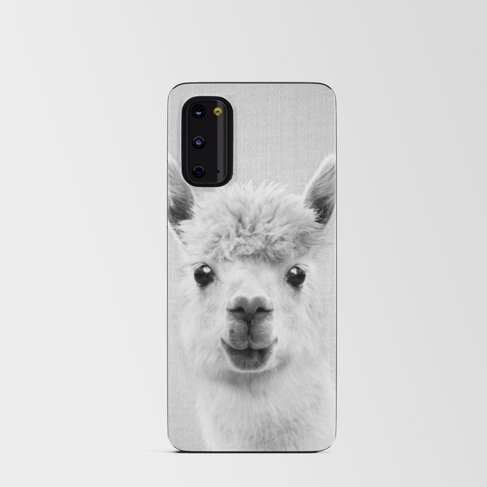 Llama - Black & White Android Card Case