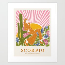 Scorpio - The Powerful Self-Aware  Art Print