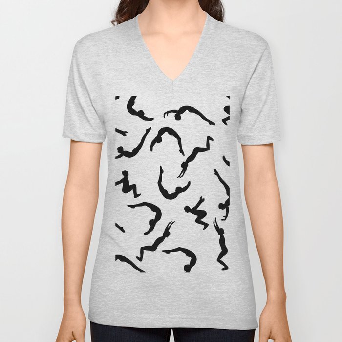 Sports pattern - Gymnastics Flickflack V Neck T Shirt