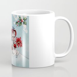 Vintage Christmas Snowman, Retro Christmas Mug