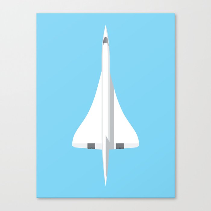 Concorde Supersonic Jet Airliner - Sky Canvas Print