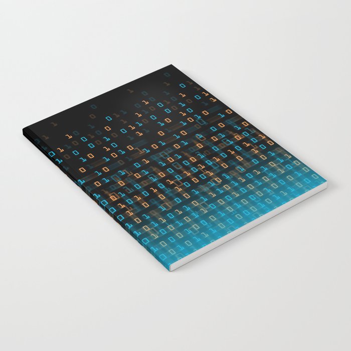 Binary Speed Blue Notebook