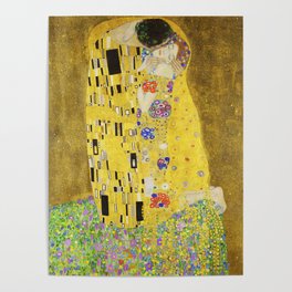 The Kiss - Gustav Klimt, 1907 Poster
