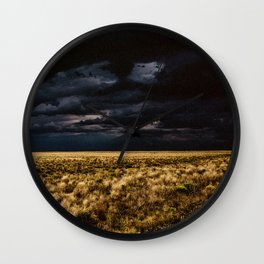 Colorado Plains Storm Wall Clock