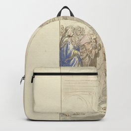 Isaac and Rebekah for Abimelech, Elias van Nijmegen, 1677 - 1755 Backpack