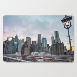 New York City Skyline | Night Photography from the Brooklyn Bridge Cutting Board