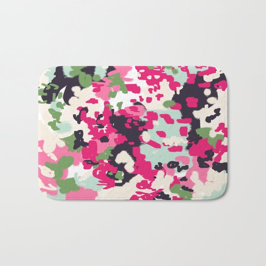 Cass - abstract minimal painting customized home decor original art by charlotte winter Bath Mat