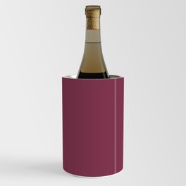Velvet Maroon Simple Solid Color All Over Print Wine Chiller