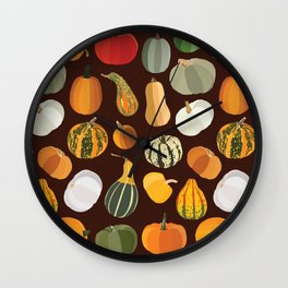 Pumpkins Wall Clock