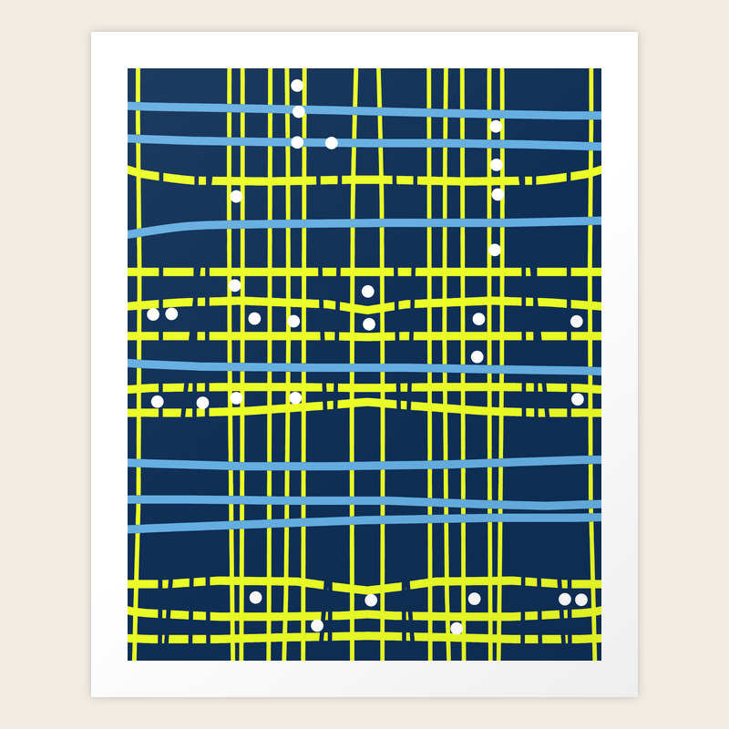 Rava Modern Stripes Geometric Trendy Navy Beach Surf California Dorm Decor College Hipster Art Print By Charlottewinter Society6