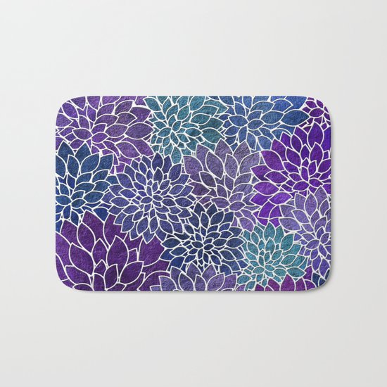 Floral Abstract 22 Bath Mat