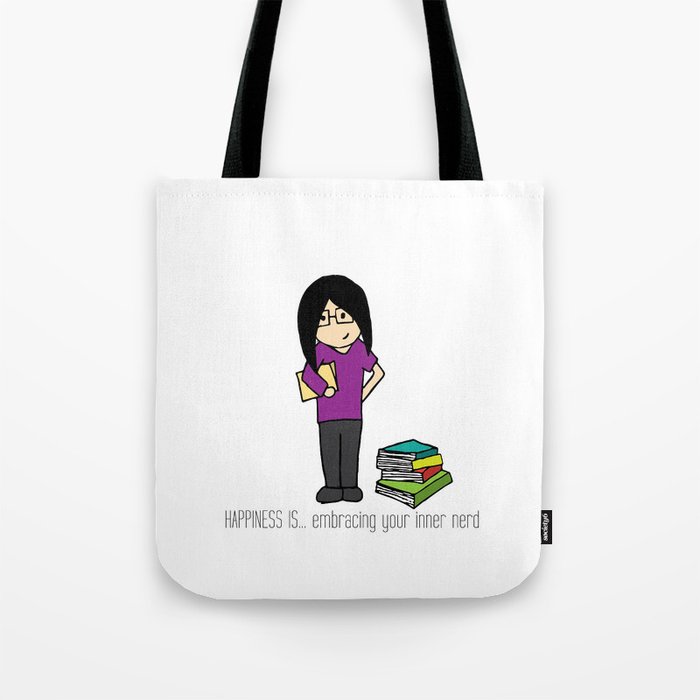HAPPINESS IS... embracing your inner nerd Tote Bag