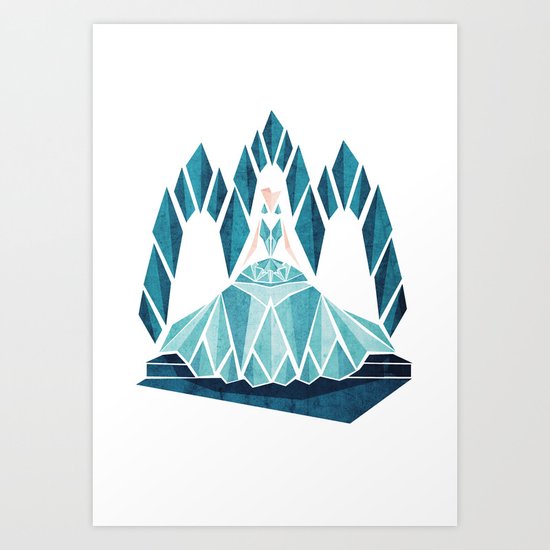 Waiting ( The Snow Queen ) Art Print