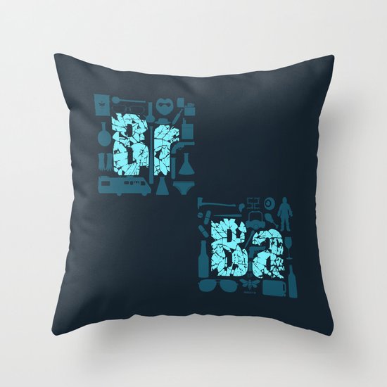 Br Ba Throw Pillow