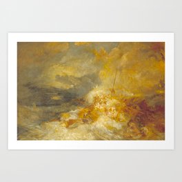 J.M.W. Turner "A Disaster at Sea" Art Print