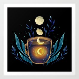 A Cup of Moonshine Art Print
