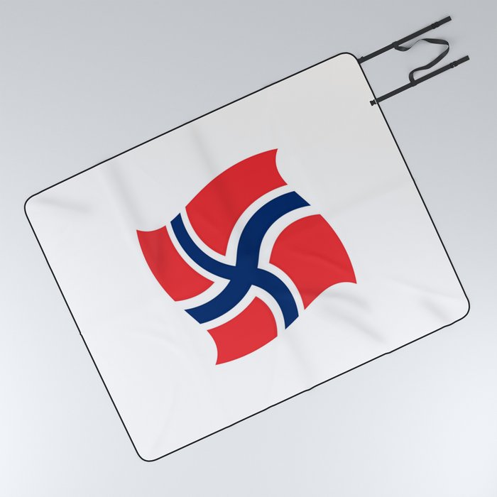 flag of norway 14 – Chalk version  snow,scandinavia,scandinavian,norwegian,oslo Picnic Blanket
