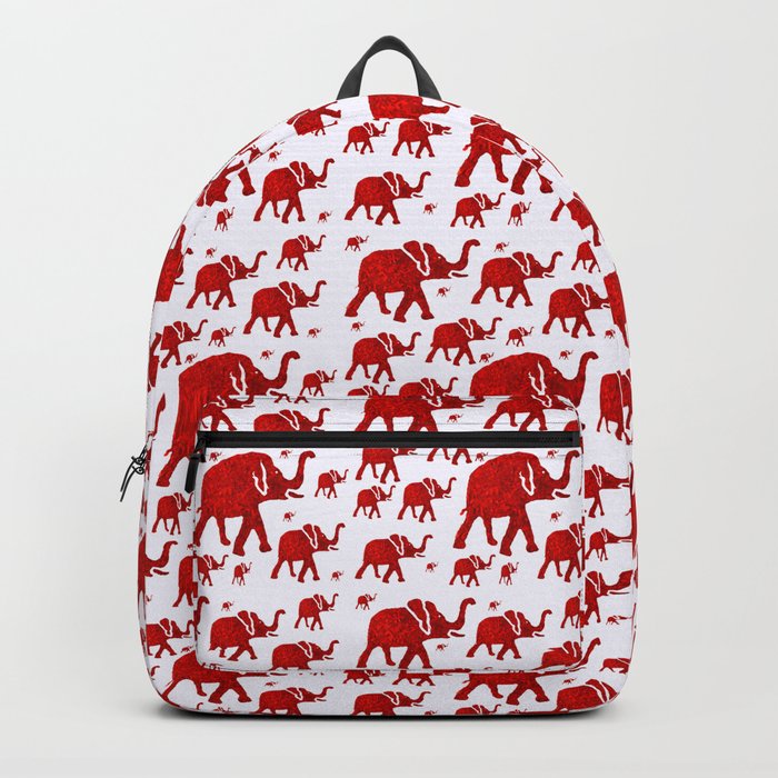 Backpack with elephant discount logo