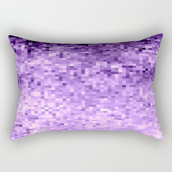 LavendeR Purple Pixels Rectangular Pillow