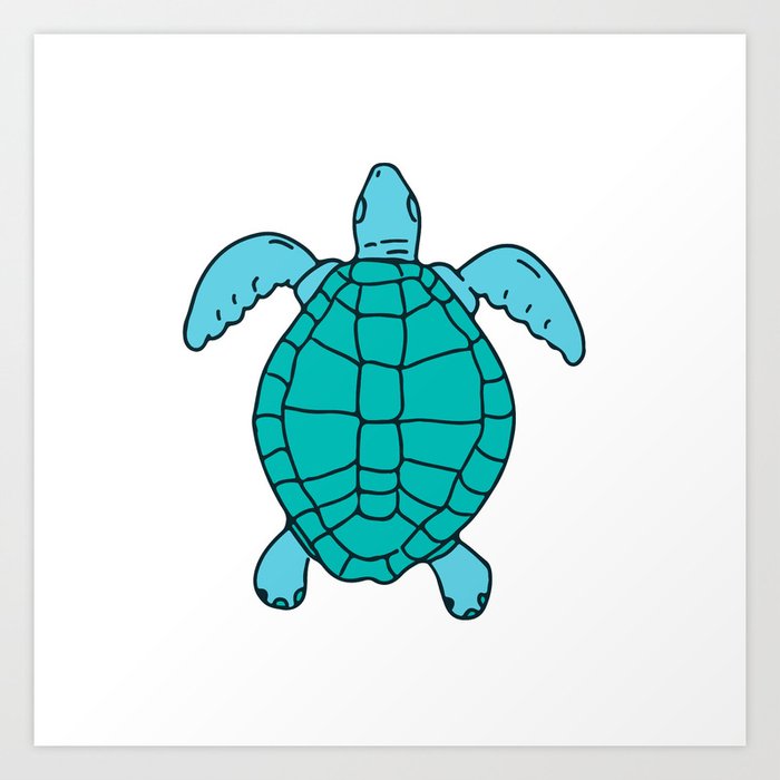 easy scratch art turtle