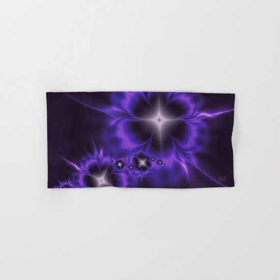 Fleur de Nuit Fractal Hand & Bath Towel
