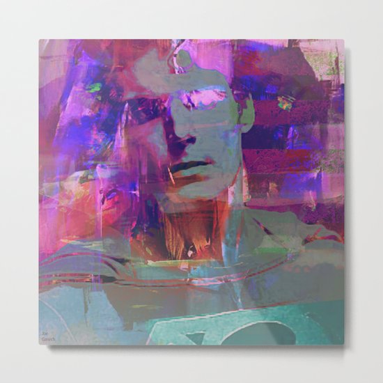 Super Abstract Man Metal Print