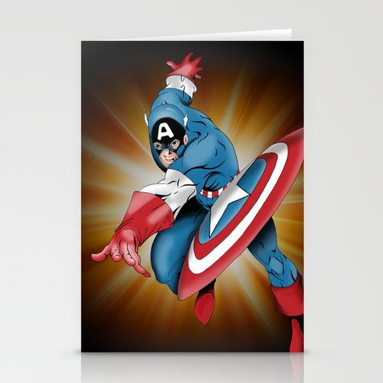 Captain America Stationery Cards