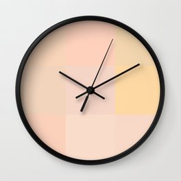 Pastel peach shades Wall Clock