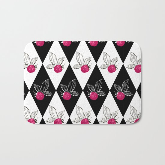 Abstraction.Berry-raspberry. Bath Mat