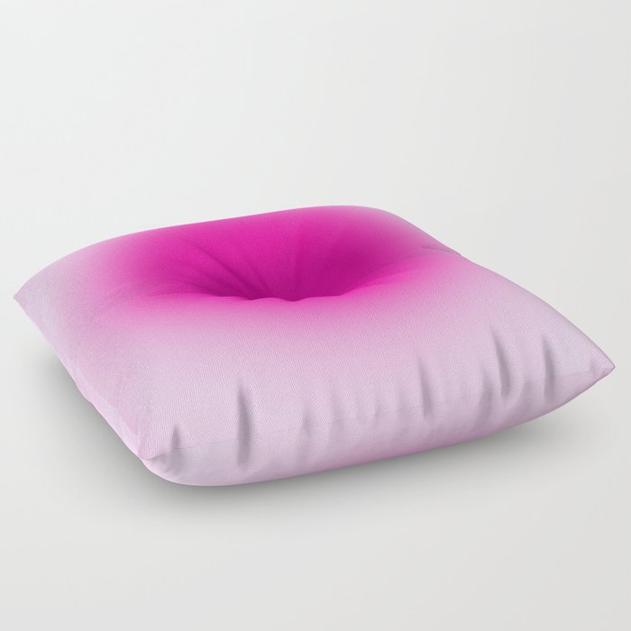 Spiritual Pink Gradient Aura  Zen Floor Pillow