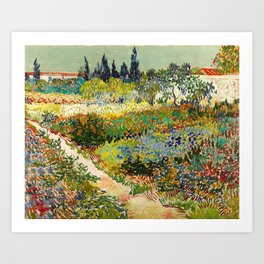 Garden at Arles by Vincent van Gogh, 1888 Art Print