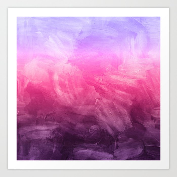 Watercolor Purple Fuchsia Ombre Painting Art Print By Trmdesign Society6 Hi everyone in this video we're going to use a gorgeous design using purples and lilacs and a special brush. watercolor purple fuchsia ombre painting art print by trmdesign