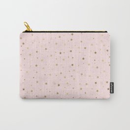 Gold Stars Pink Gradient Design Carry-All Pouch