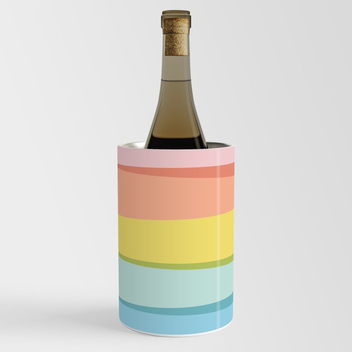 Contemporary Rainbow Rectangles - Vertical Wine Chiller