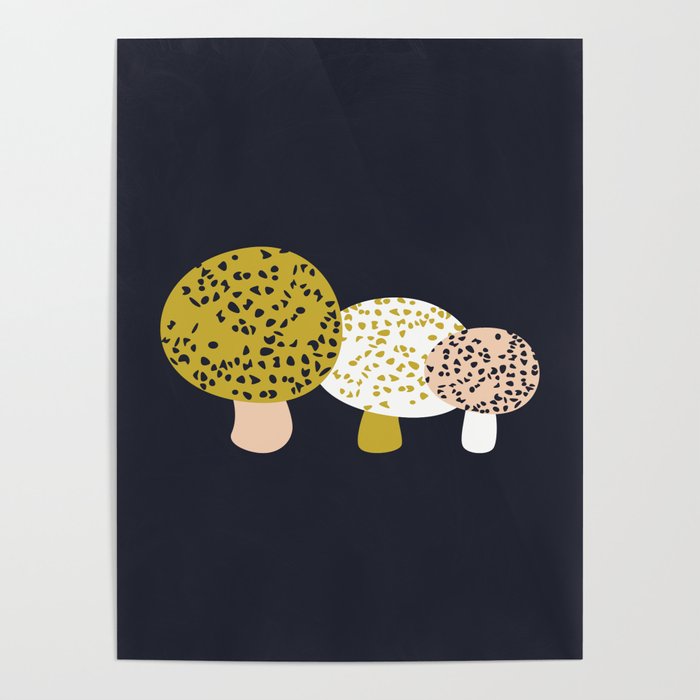 Toadstools (Ripe) Poster
