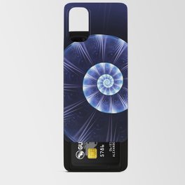 Blue Spiral Android Card Case
