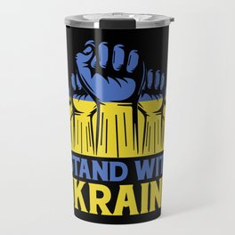 I Stand With Ukraine Travel Mug