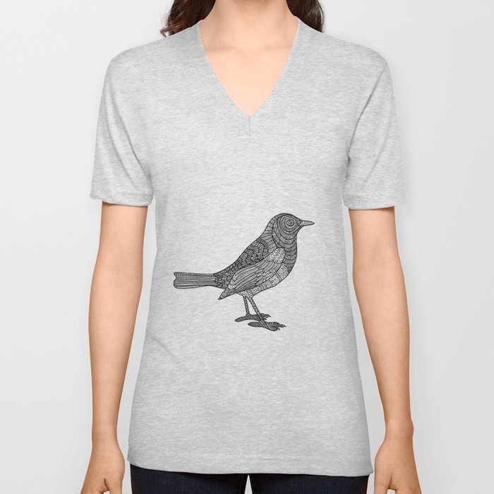 Bird V Neck T Shirt